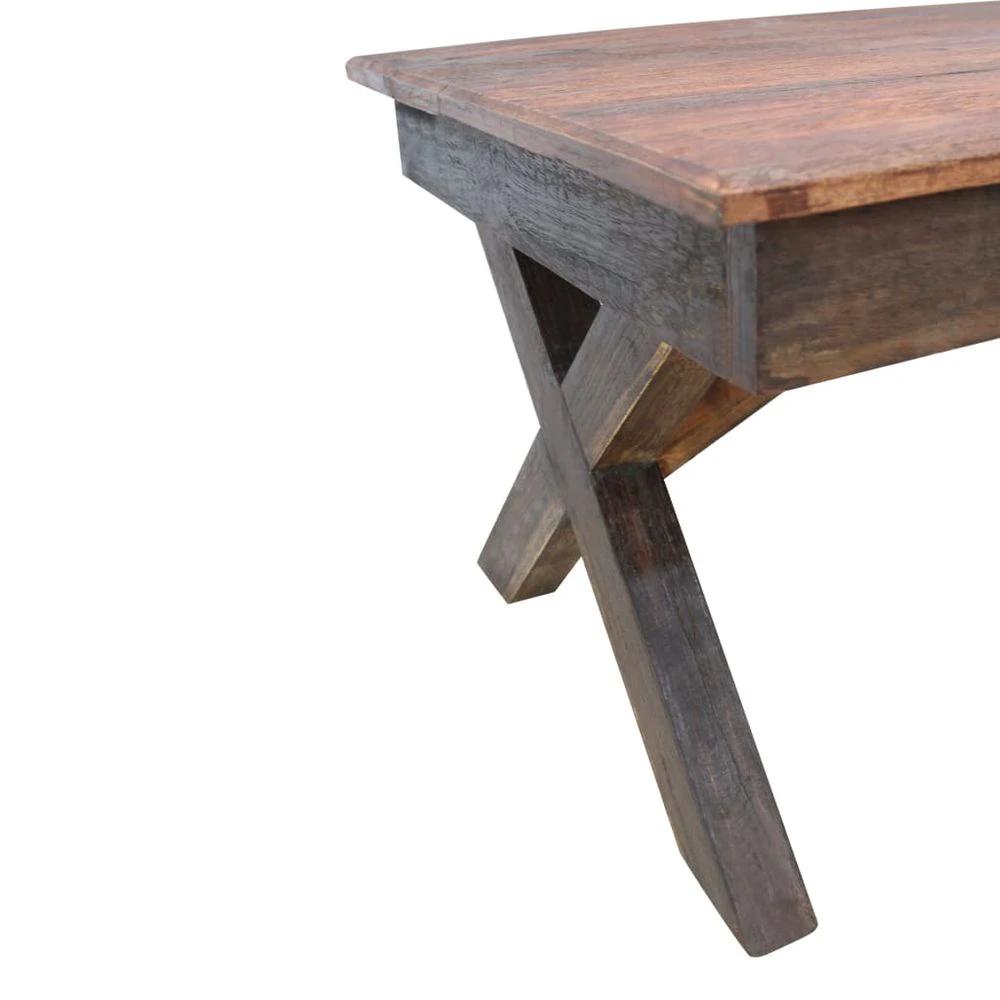 Coffee Table Solid Reclaimed Wood vidaXL 110x60x45 cm by vidaXL