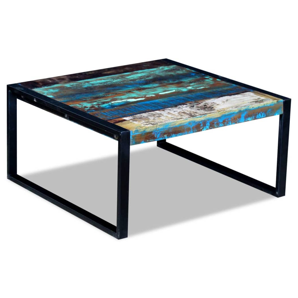 Coffee Table Solid Reclaimed Wood vidaXL 80x80x40 cm by vidaXL