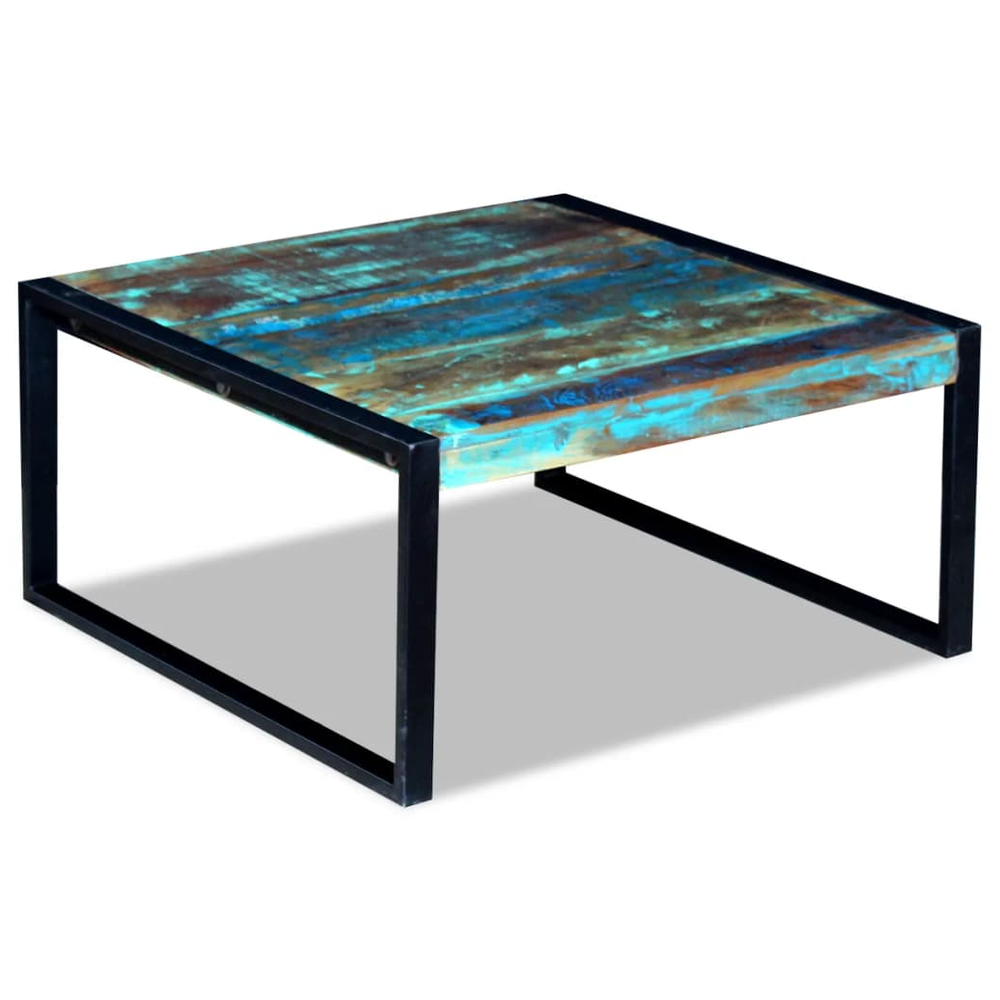 Coffee Table Solid Reclaimed Wood vidaXL 80x80x40 cm by vidaXL