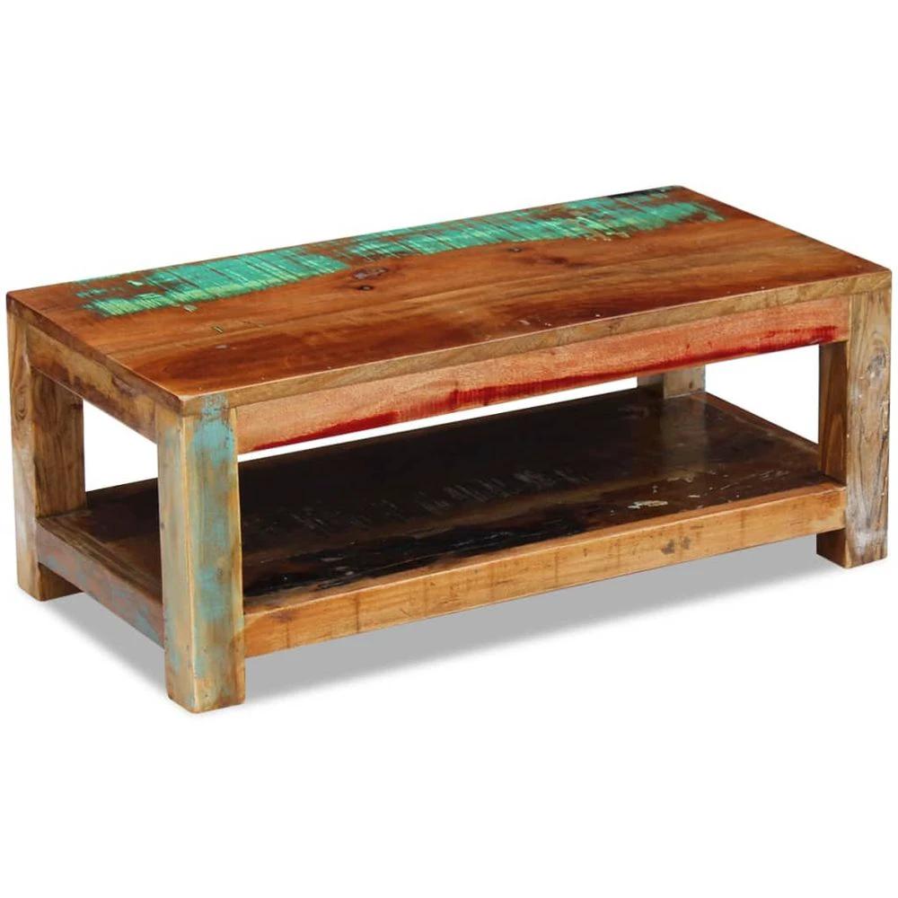 vidaXL Coffee Table Solid Reclaimed Wood vidaXL 90x45x35 cm - Coffee Tables Coffee Table