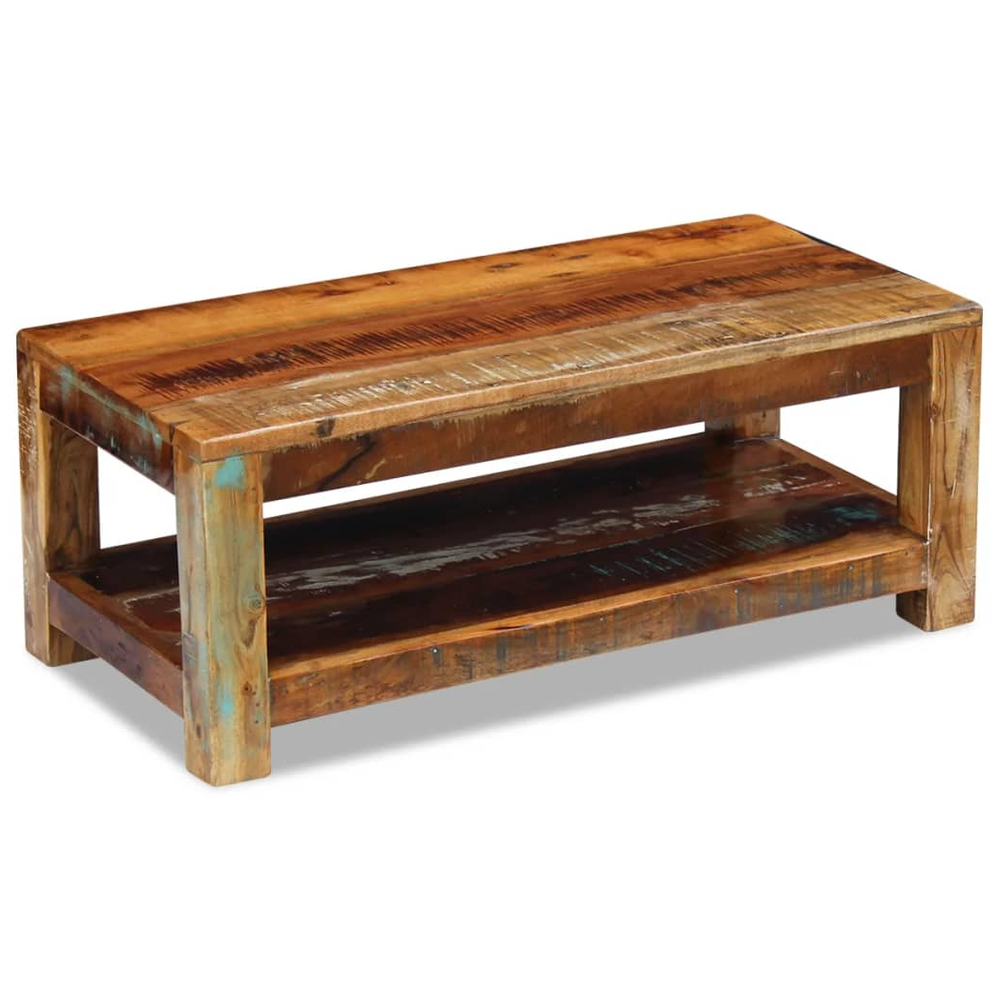 vidaXL Coffee Table Solid Reclaimed Wood vidaXL 90x45x35 cm - Coffee Tables Coffee Table