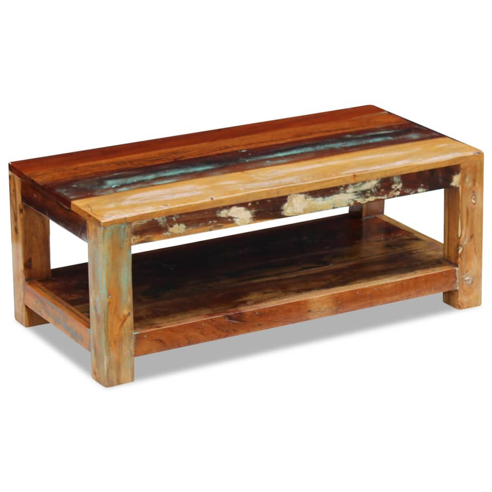 vidaXL Coffee Table Solid Reclaimed Wood vidaXL 90x45x35 cm - Coffee Tables Coffee Table