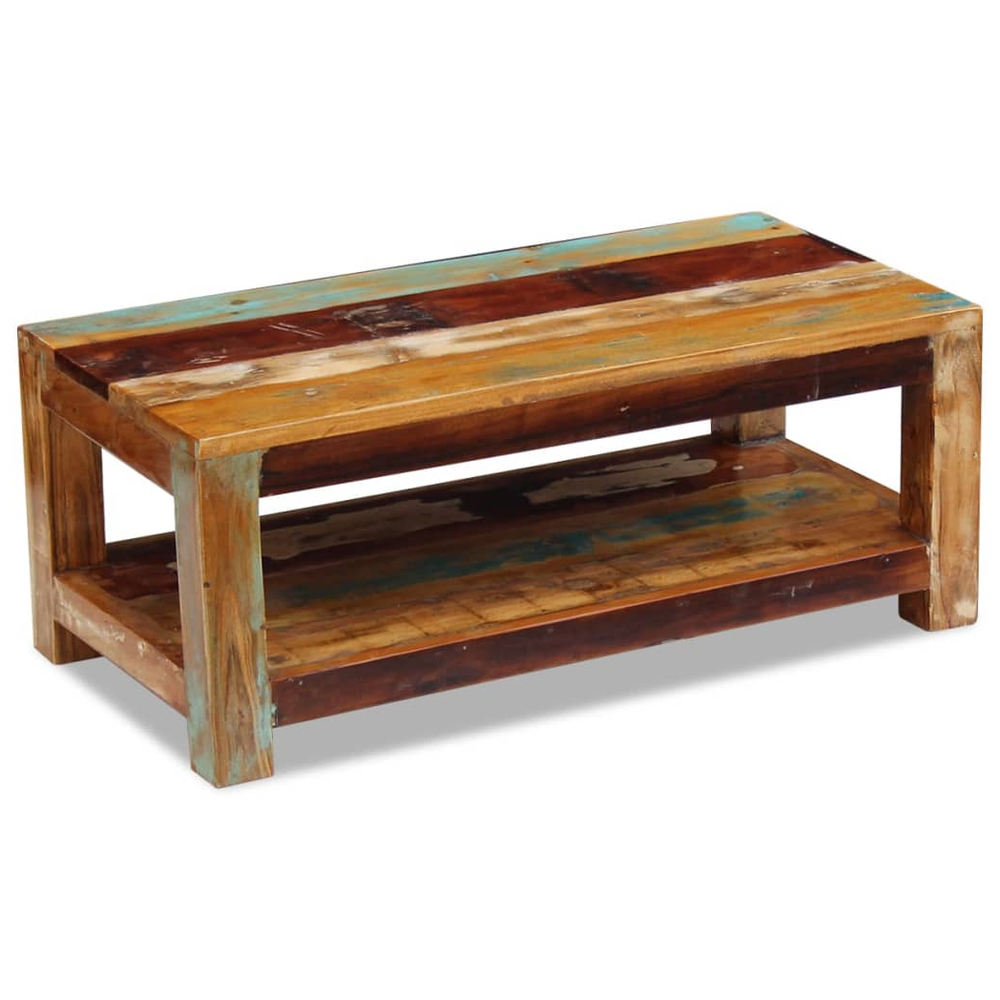 vidaXL Coffee Table Solid Reclaimed Wood vidaXL 90x45x35 cm - Coffee Tables Coffee Table