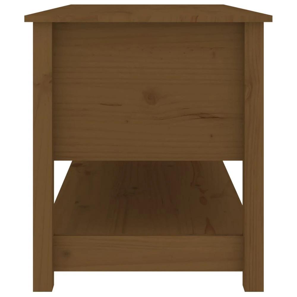 Coffee Table vidaXL Honey Brown 102x49x55 cm Solid Wood Pine by vidaXL