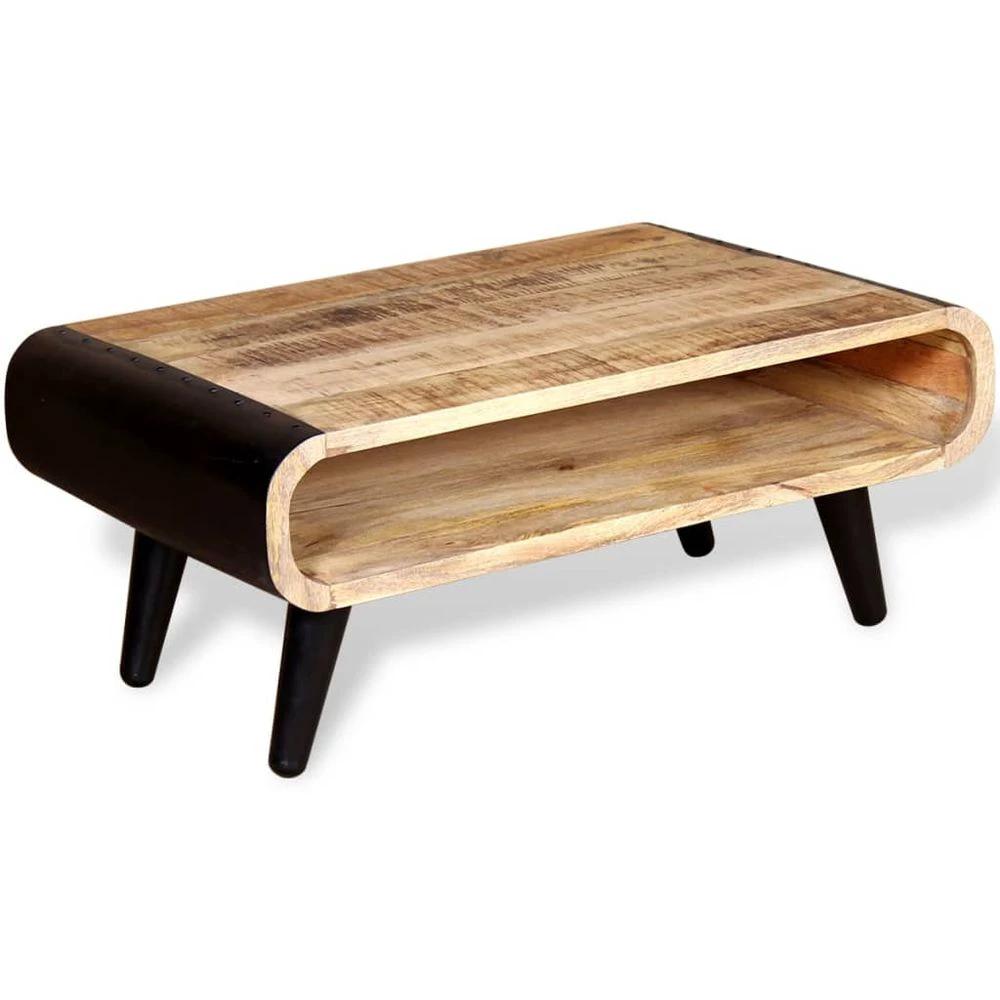 Coffee Table vidaXL Rough Mango Wood 90x55x39 cm by vidaXL