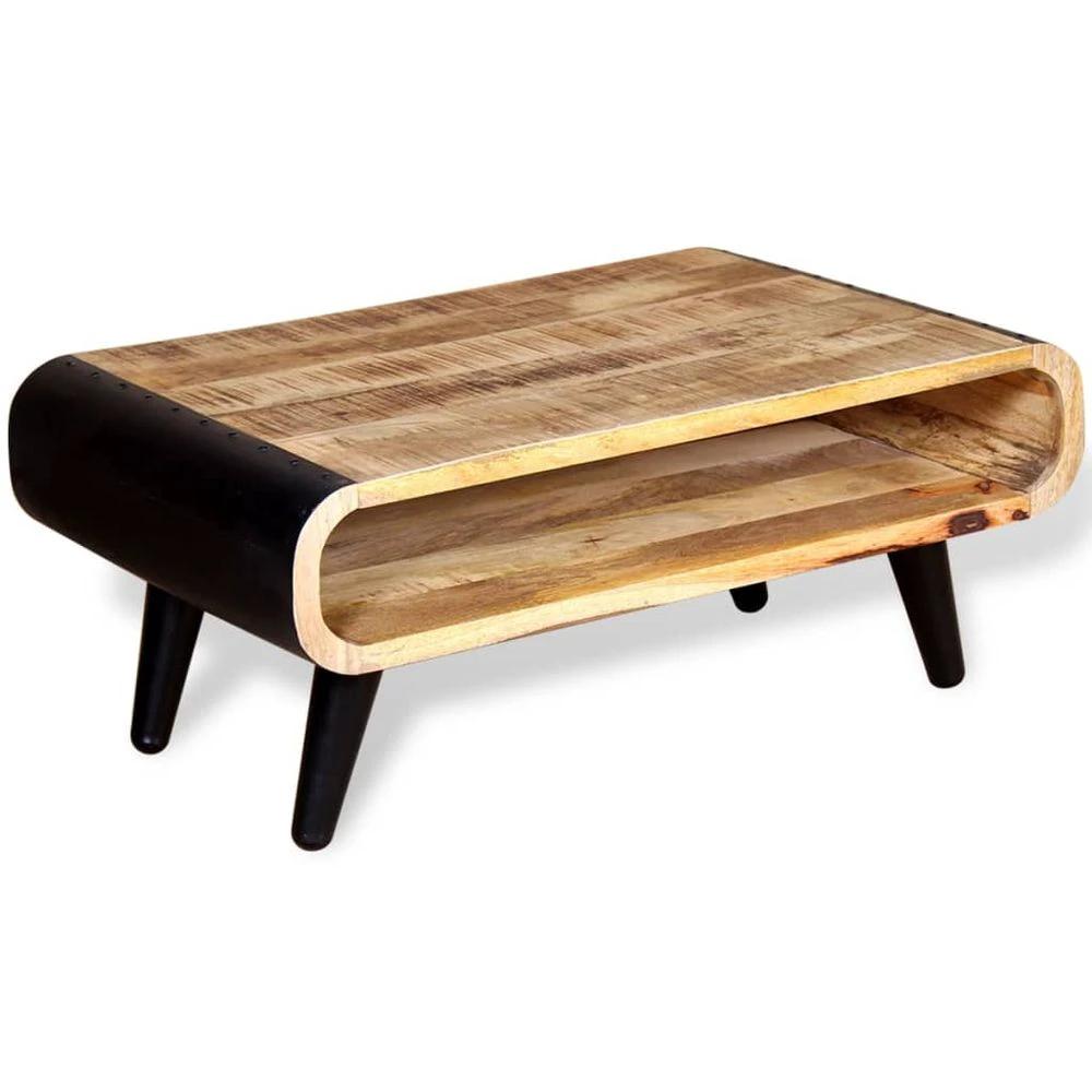 Coffee Table vidaXL Rough Mango Wood 90x55x39 cm by vidaXL