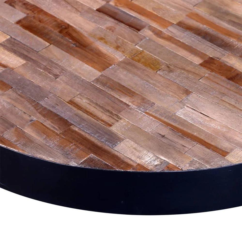 Coffee Table vidaXL Round Reclaimed Teak Wood by vidaXL