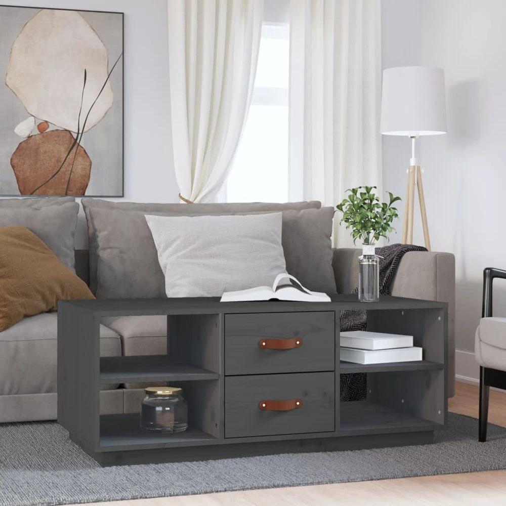Coffee Table 100x50x41 cm vidaXL Solid Wood Pine by vidaXL