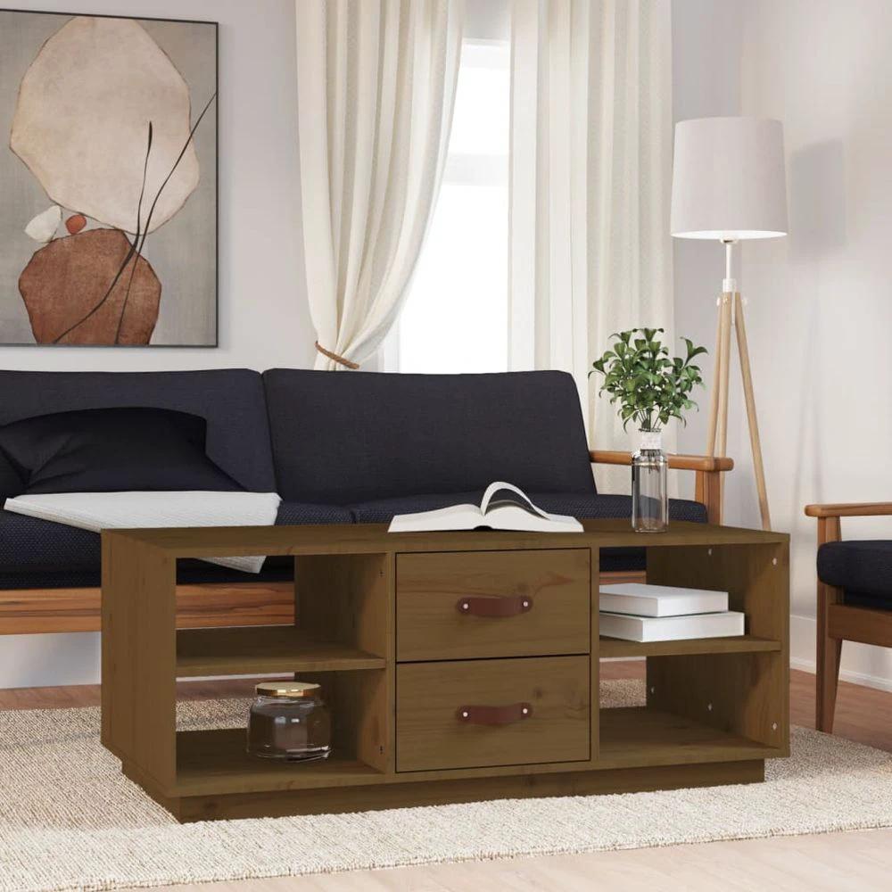 vidaXL Coffee Table 100x50x41 cm vidaXL Solid Wood Pine - Coffee Tables Coffee Table