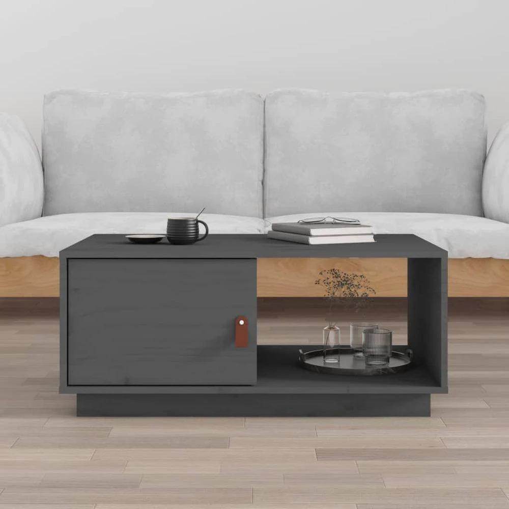 Coffee Table 80x50x35.5 cm vidaXL Solid Wood Pine by vidaXL