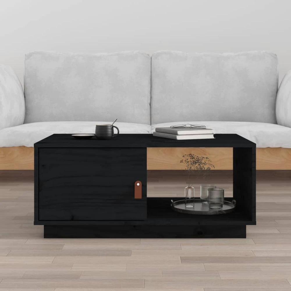 Coffee Table 80x50x35.5 cm vidaXL Solid Wood Pine by vidaXL