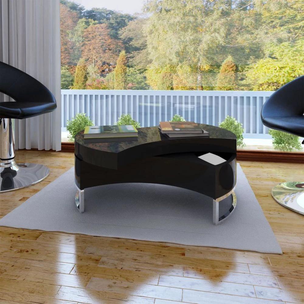 vidaXL Coffee Table Shape-adjustable vidaXL High Gloss White - Coffee Tables Coffee Table