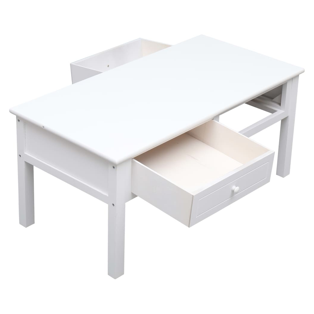 vidaXL Coffee Table White 100x50x45 cm Wood vidaXL - Coffee Tables Coffee Table