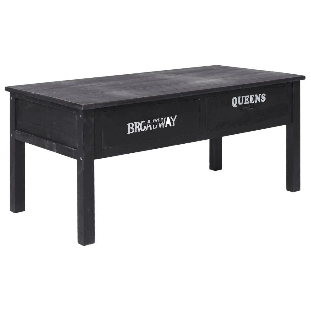 Coffee Table White 100x50x45 cm Wood vidaXL by vidaXL