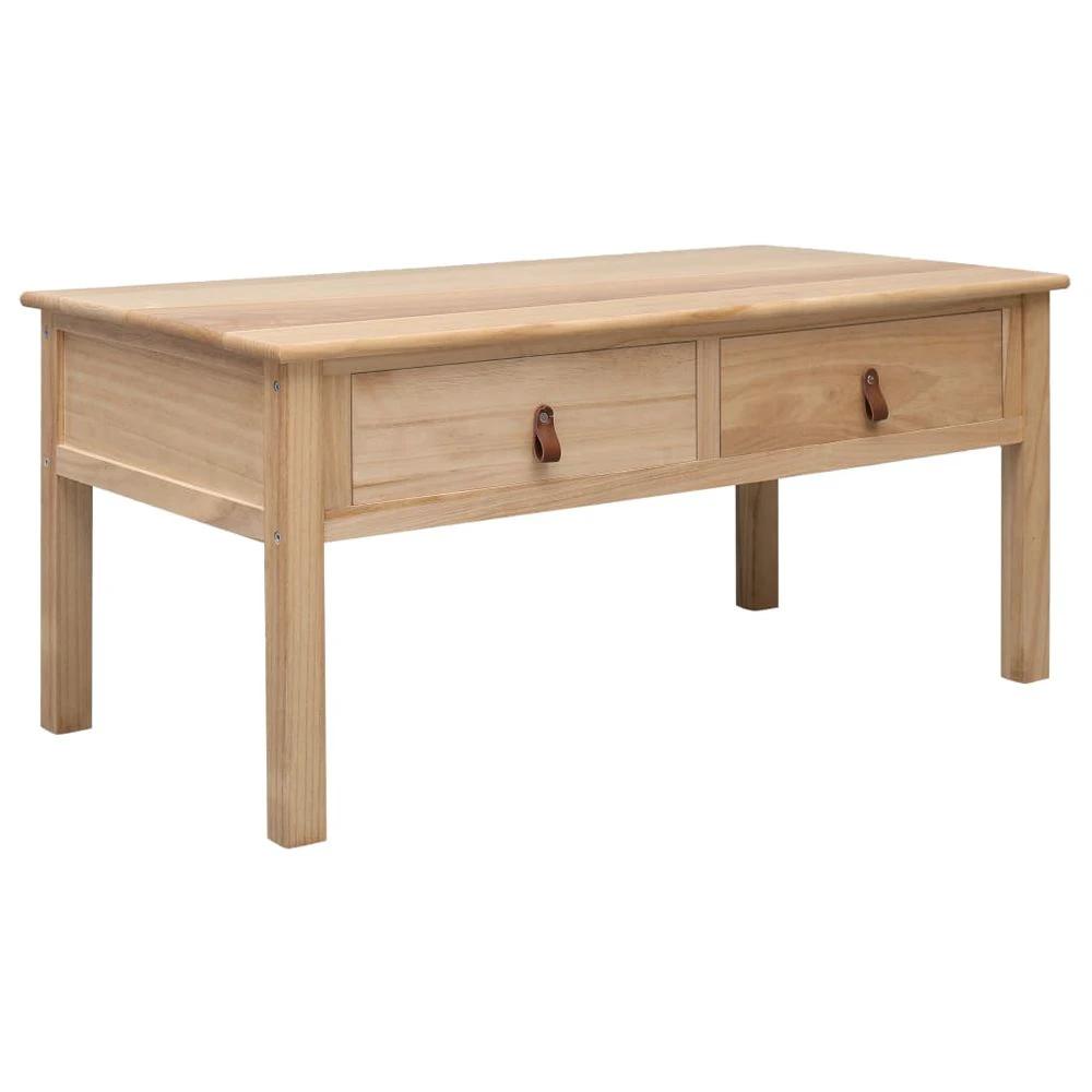 Coffee Table White 100x50x45 cm Wood vidaXL by vidaXL