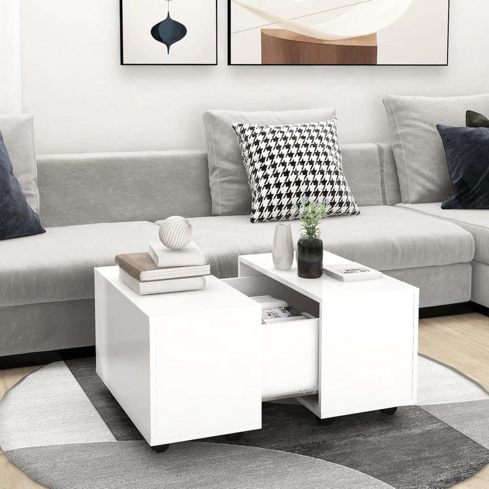 vidaXL Coffee Table White 60x60x38 cm vidaXL Engineered Wood - Coffee Tables Coffee Table