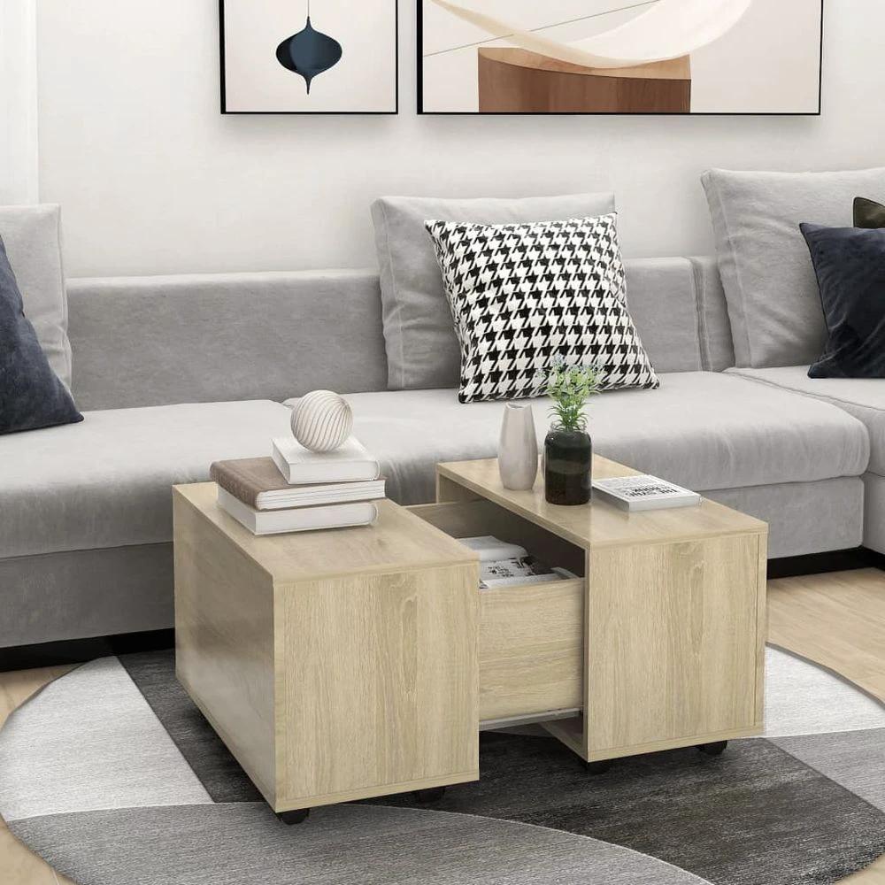 Coffee Table White 60x60x38 cm vidaXL Engineered Wood by vidaXL