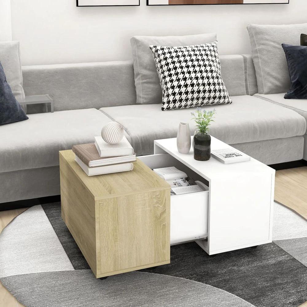 Coffee Table White 60x60x38 cm vidaXL Engineered Wood by vidaXL