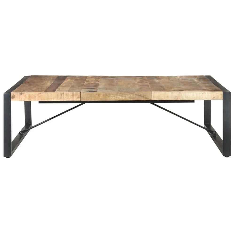 Coffee Table 140x140x40 cm vidaXL Rough Mango Wood by vidaXL