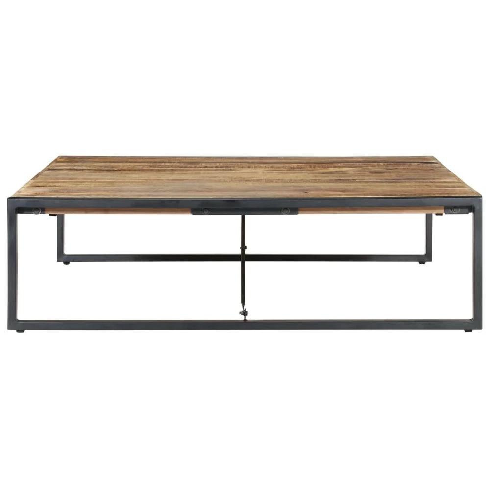 Coffee Table 140x140x40 cm vidaXL Rough Mango Wood by vidaXL