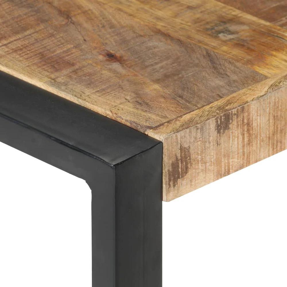 Coffee Table 140x140x40 cm vidaXL Rough Mango Wood by vidaXL