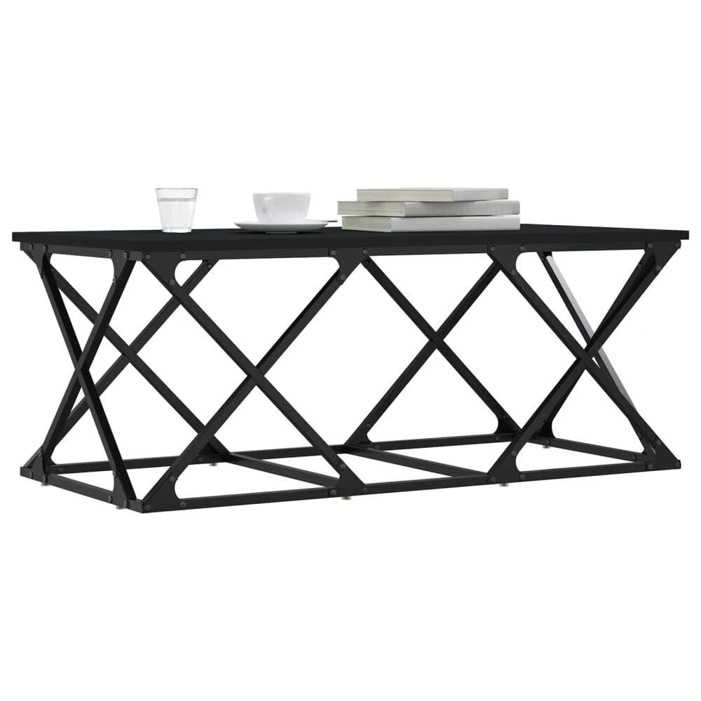Coffee Table Black 100x49x40 cm vidaXL Engineered Wood by vidaXL