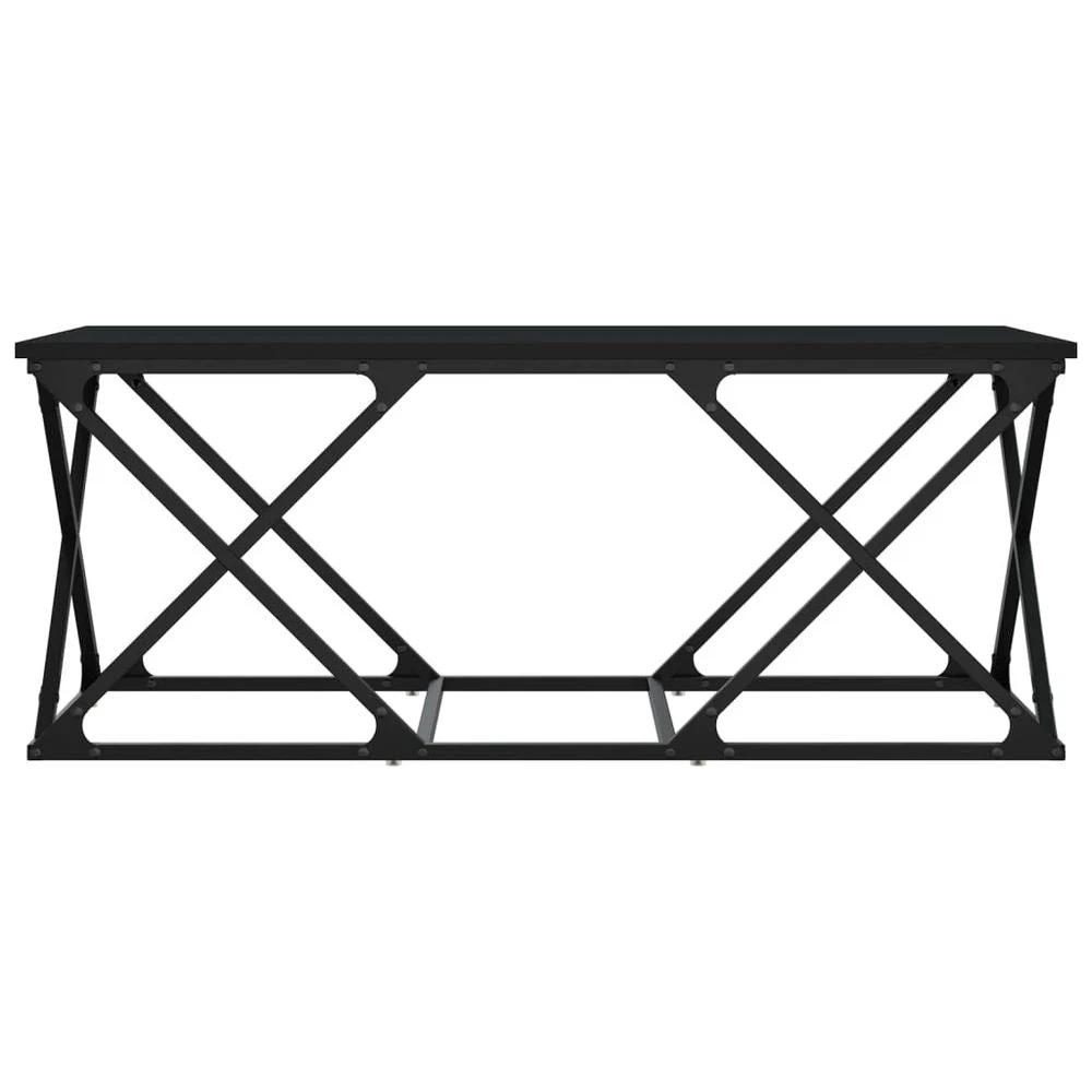 Coffee Table Black 100x49x40 cm vidaXL Engineered Wood by vidaXL