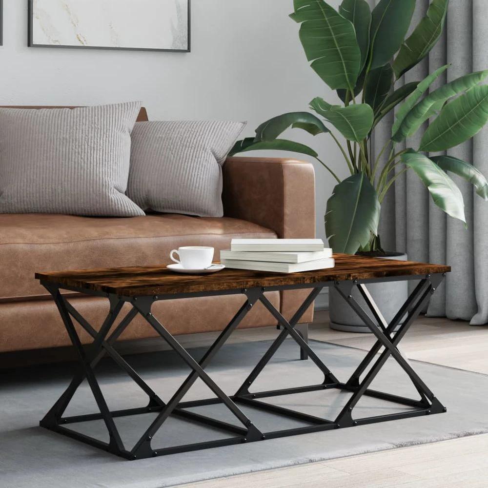 Coffee Table Black 100x49x40 cm vidaXL Engineered Wood by vidaXL