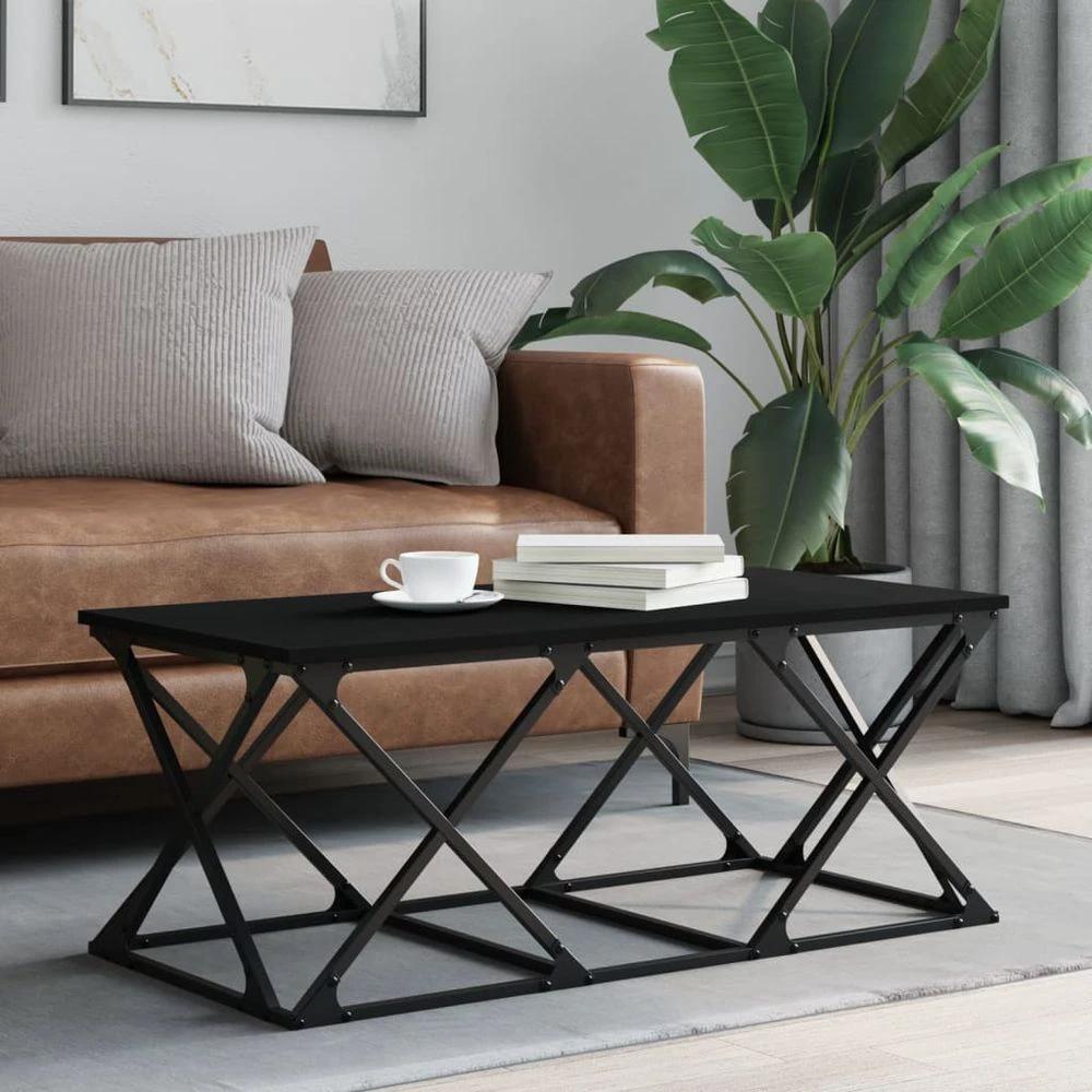 Coffee Table Black 100x49x40 cm vidaXL Engineered Wood by vidaXL