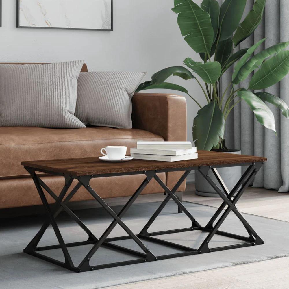 Coffee Table Black 100x49x40 cm vidaXL Engineered Wood by vidaXL