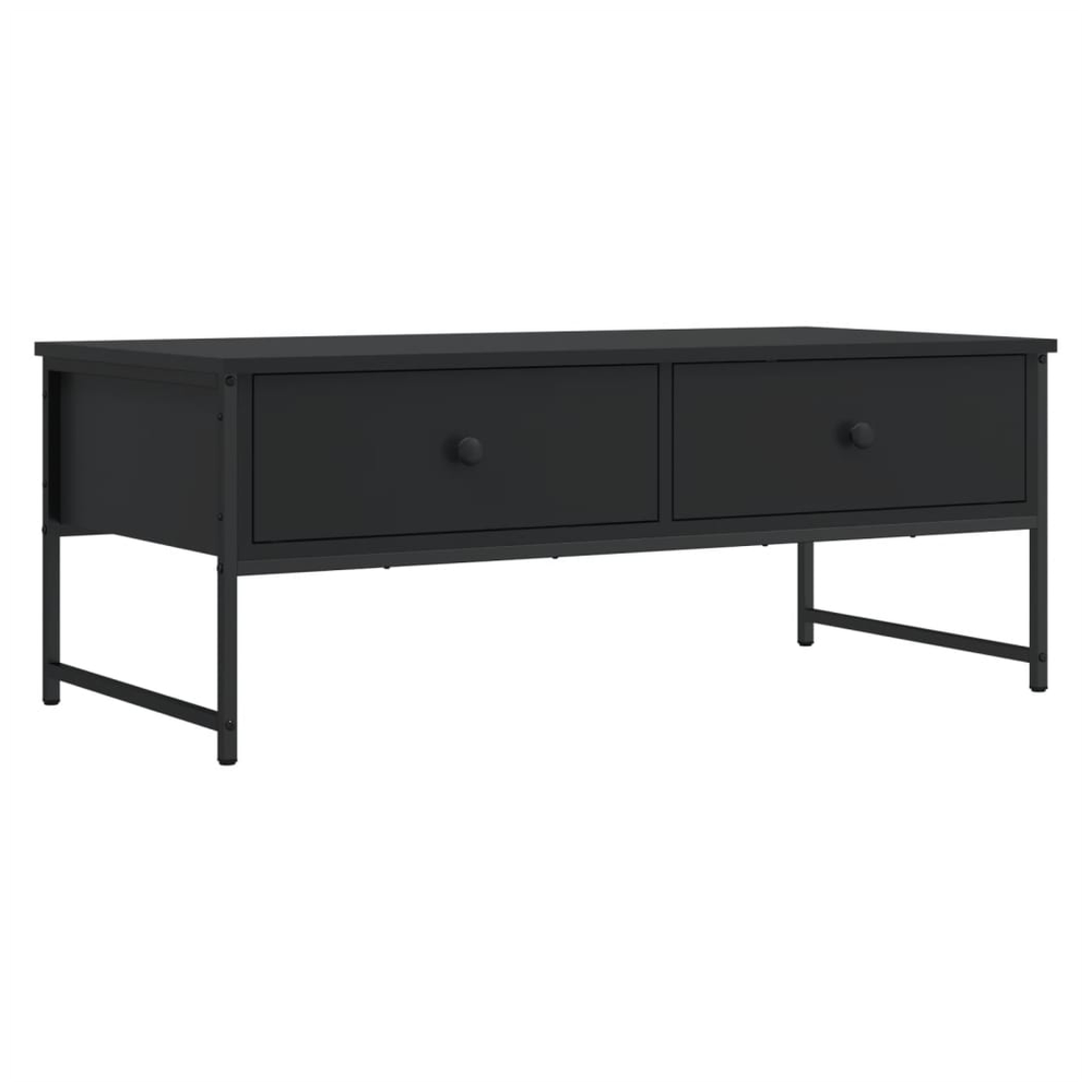 vidaXL Coffee Table Black 101x49x39.5 cm vidaXL Engineered Wood - Coffee Tables Coffee Table