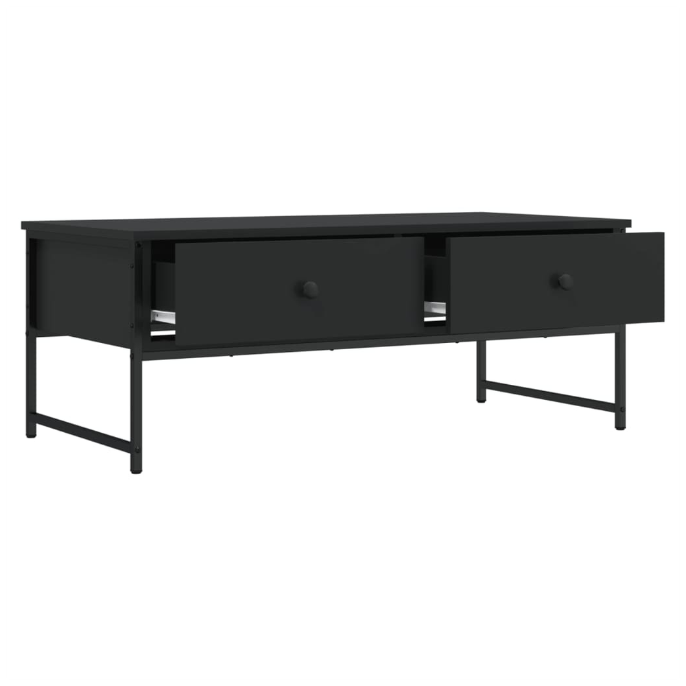 vidaXL Coffee Table Black 101x49x39.5 cm vidaXL Engineered Wood - Coffee Tables Coffee Table