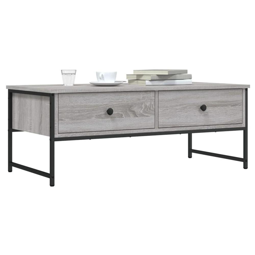 vidaXL Coffee Table Black 101x49x39.5 cm vidaXL Engineered Wood - Coffee Tables Coffee Table