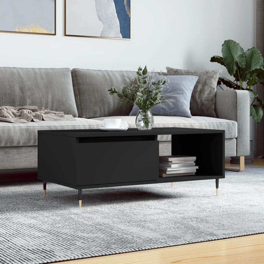 vidaXL Coffee Table White 90x50x36.5 cm vidaXL - Engineered Wood - Coffee Tables Coffee Table