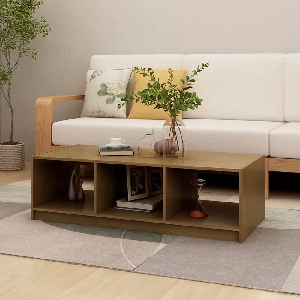 Coffee Table 110x50x34 cm vidaXL Solid Pinewood by vidaXL