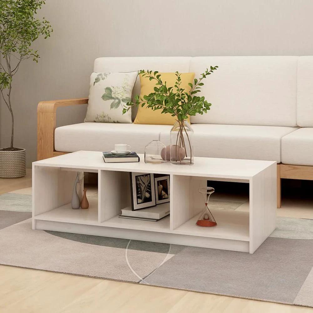 Coffee Table 110x50x34 cm vidaXL Solid Pinewood by vidaXL