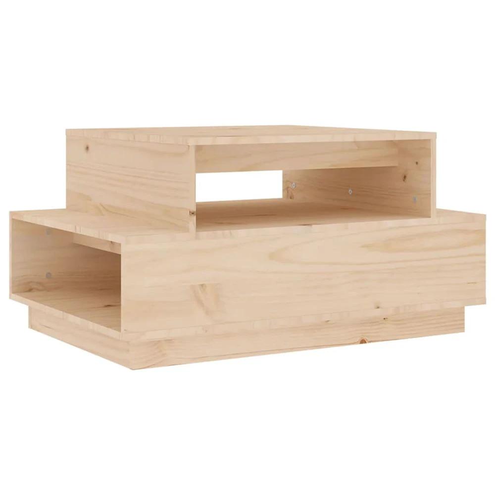 Coffee Table 80x55x40.5 cm vidaXL Solid Wood Pine by vidaXL