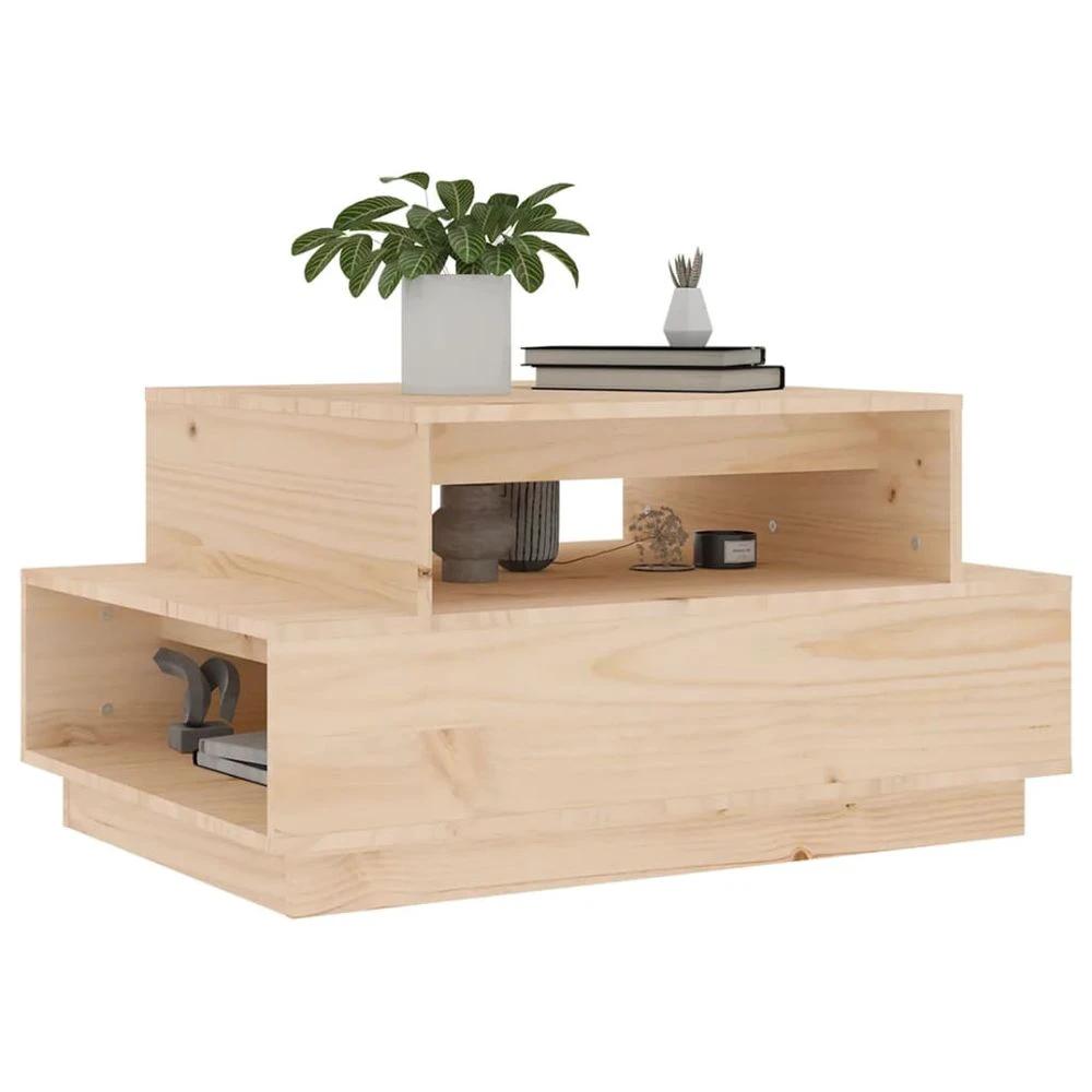 Coffee Table 80x55x40.5 cm vidaXL Solid Wood Pine by vidaXL