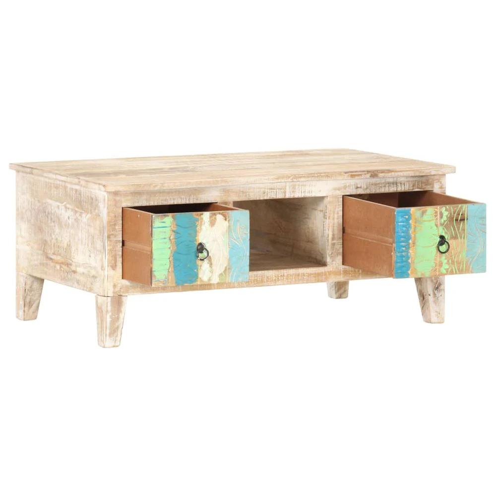 vidaXL Coffee Table 100x55x40 cm vidaXL Rough Acacia Wood - Coffee Tables Coffee Table