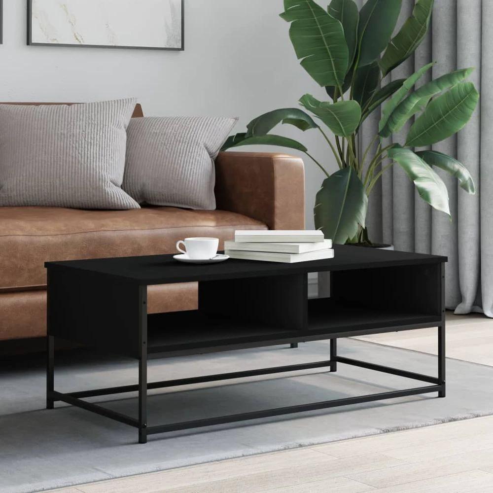 Coffee Table Black 100x51x40 cm vidaXL Engineered Wood by vidaXL