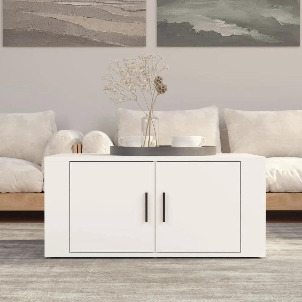 vidaXL Coffee Table White 80x50x36 cm vidaXL Engineered Wood - Coffee Tables Coffee Table