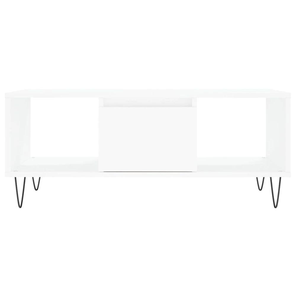 vidaXL White Coffee Table White 90x50x36.5 cm vidaXL Engineered Wood - Coffee Tables Coffee Table