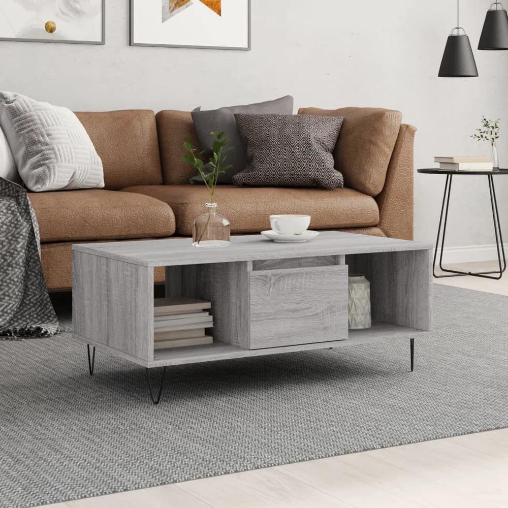 vidaXL White Coffee Table White 90x50x36.5 cm vidaXL Engineered Wood - Coffee Tables Coffee Table