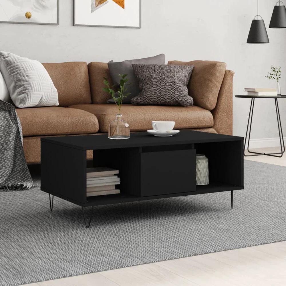 vidaXL White Coffee Table White 90x50x36.5 cm vidaXL Engineered Wood - Coffee Tables Coffee Table