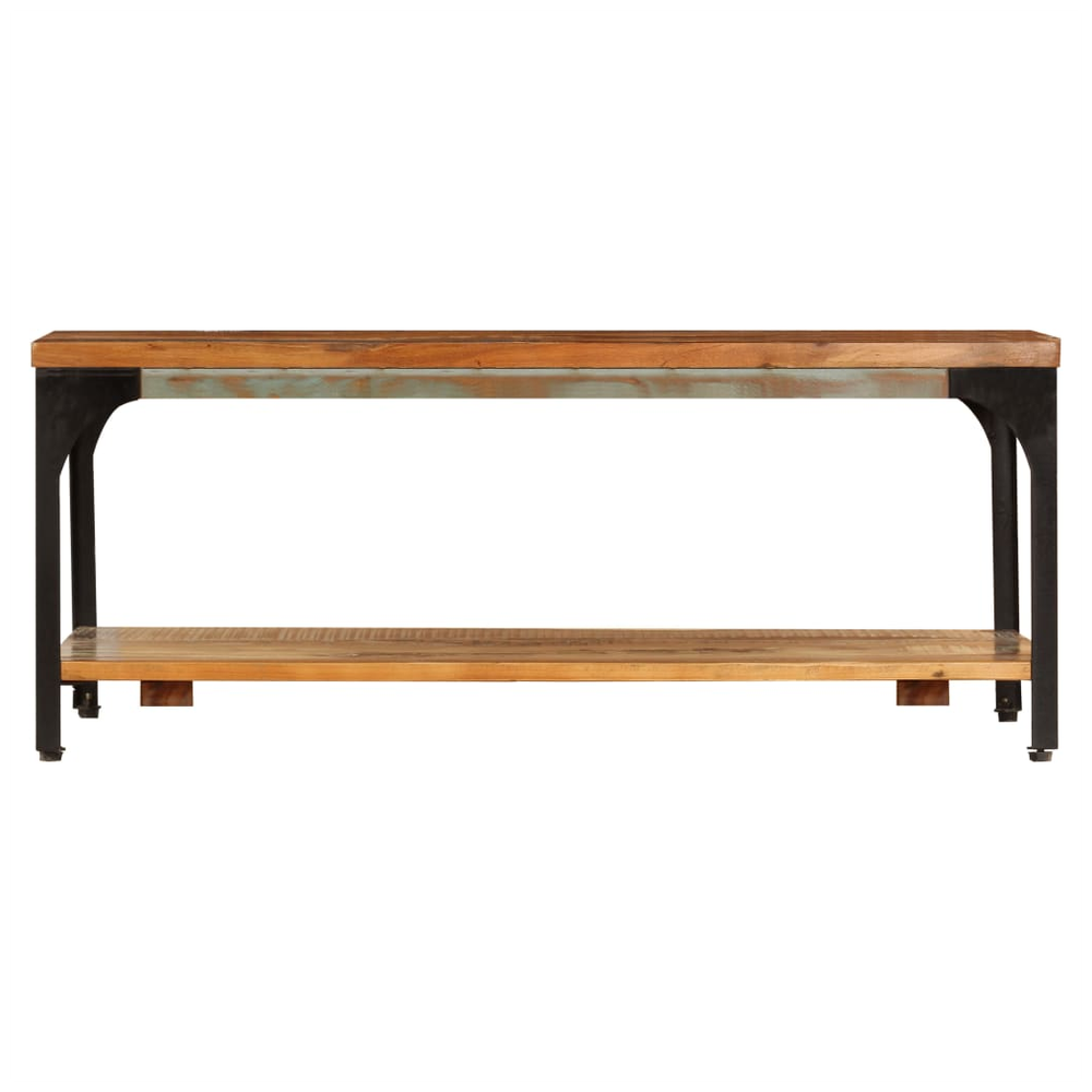 Coffee Table with Shelf 100x60x35 cm vidaXL Solid Reclaimed Wood by vidaXL
