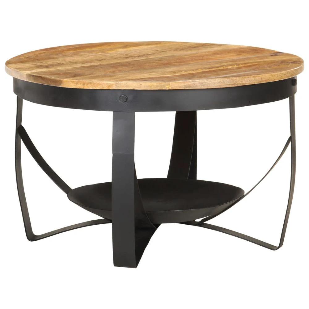 vidaXL Coffee Table Ø68x43 cm vidaXL Rough Mango Wood - Coffee Tables Coffee Table