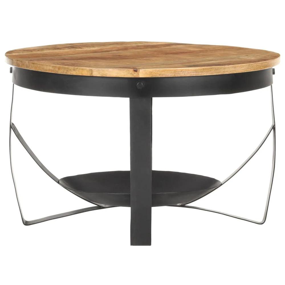 vidaXL Coffee Table Ø68x43 cm vidaXL Rough Mango Wood - Coffee Tables Coffee Table