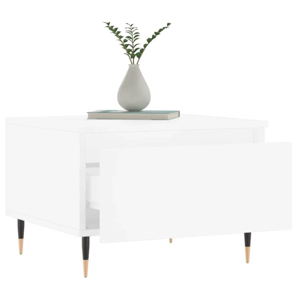 Coffee Table White 50x46x35 cm vidaXL Engineered Wood by vidaXL