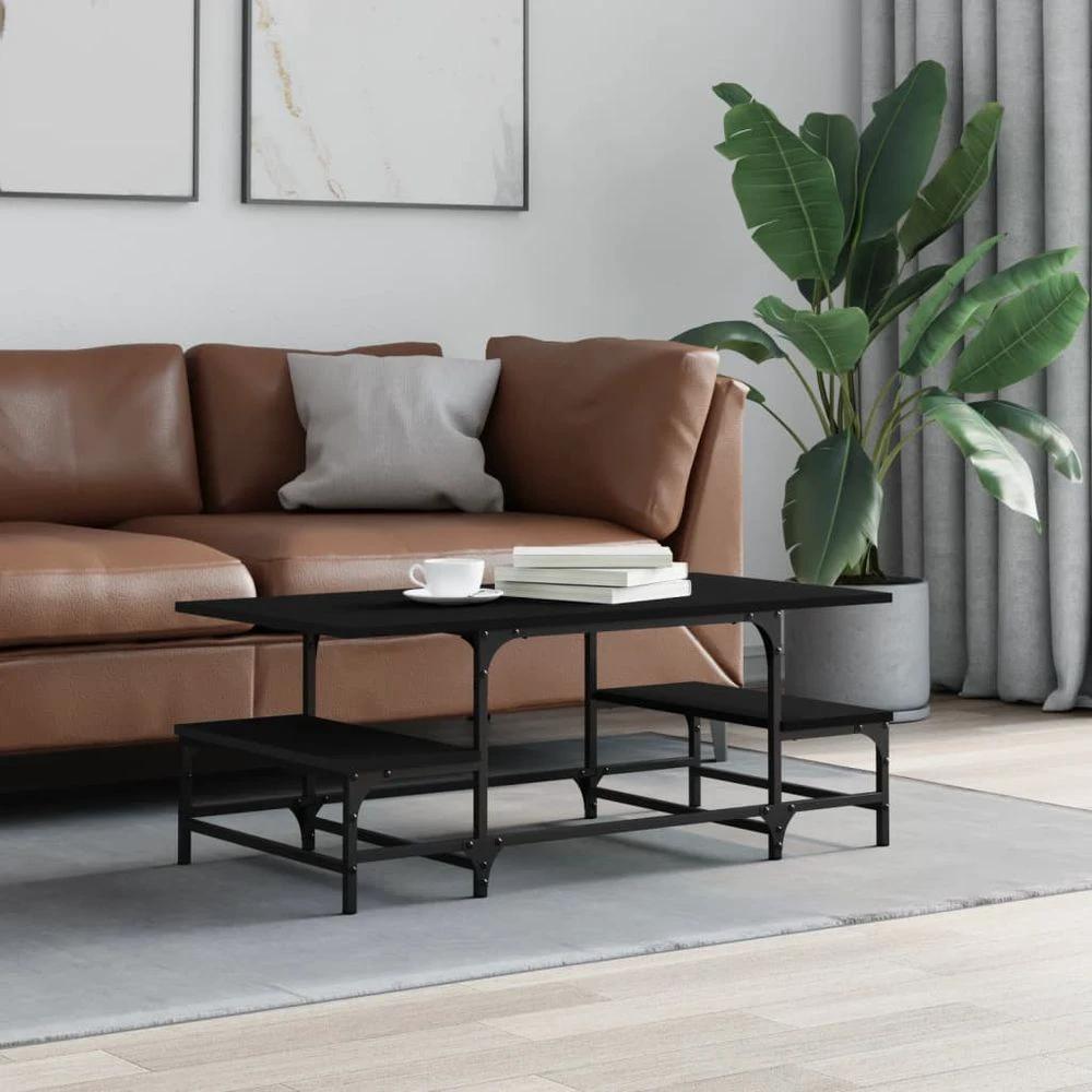 vidaXL Coffee Table Black 100x50.5x40 cm vidaXL Engineered Wood - Coffee Tables Coffee Table