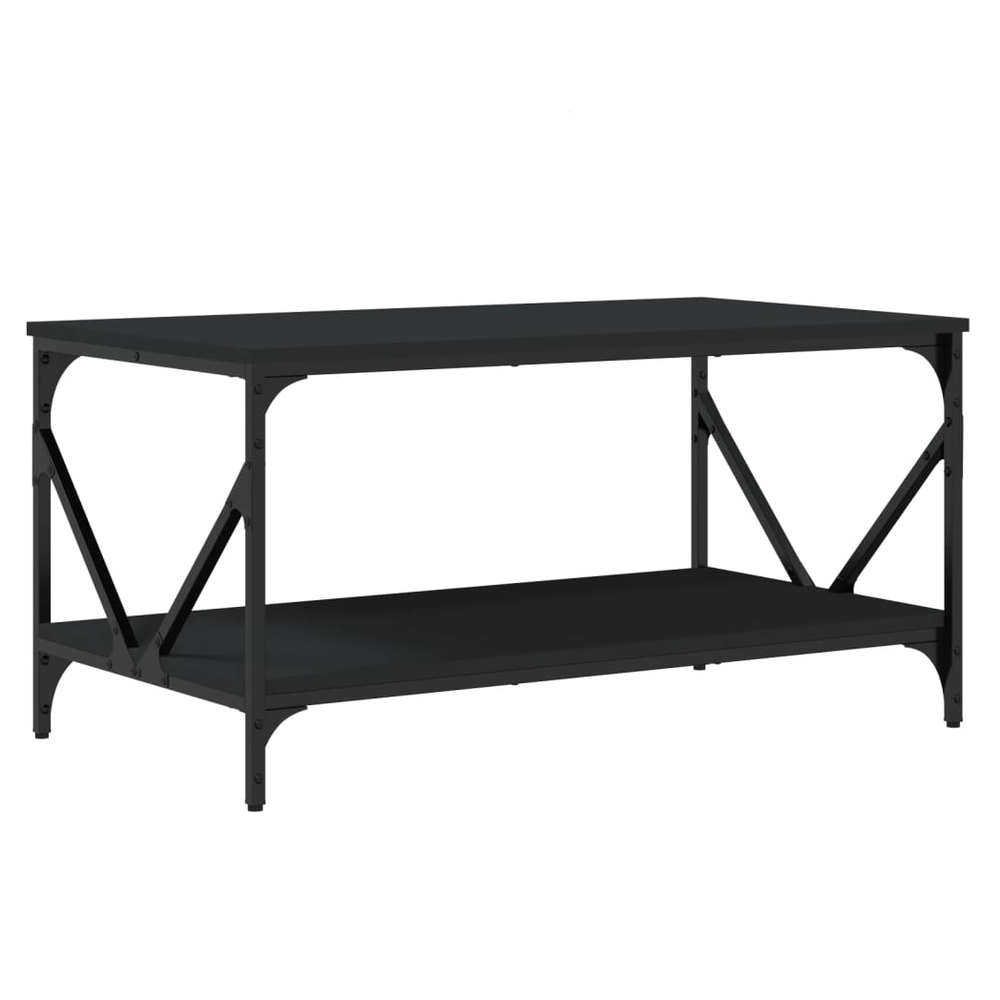 vidaXL Coffee Table Black 90x50x45 cm vidaXL Engineered Wood - Coffee Tables Coffee Table